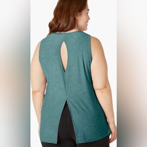 Beyond Yoga green Open-Back Tank Top